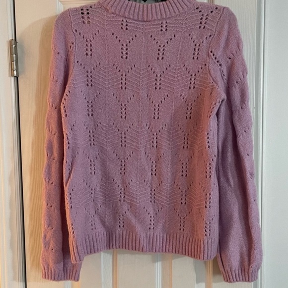 Gal Purple Pastel Granolacore Sweater Size Medium - Picture 6 of 6